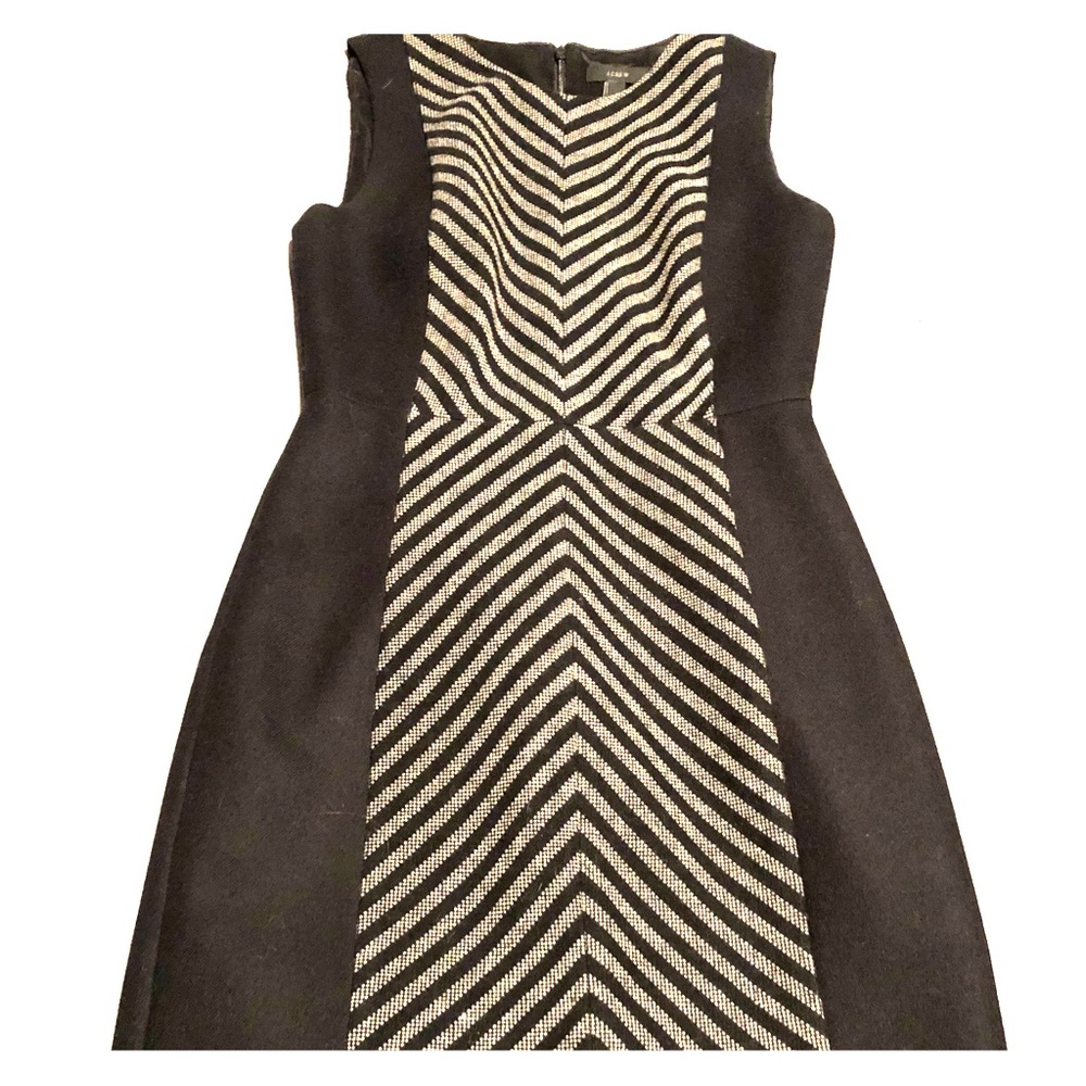 Black wool shift dress jcrew size 2